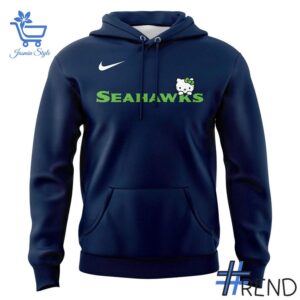The 3 Seattle Seahawks Hello Kitty 2025 Hoodie delivers iconic streetwear energy.