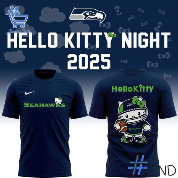 The 4 Seattle Seahawks Hello Kitty 2025 Hoodie delivers iconic streetwear energy.