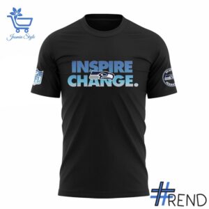 Stylish 2 Seattle Seahawks x 2025 NFL Inspire Change T shirt designed for everyday wear and lasting comfort.