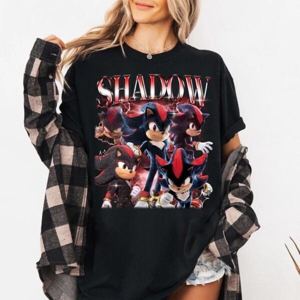 The Shadow the Hedgehog Sonic Shirt delivers iconic streetwear energy.