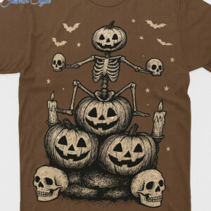 The Skeleton Pumpkin Halloween 2025 Shirt delivers iconic streetwear energy.