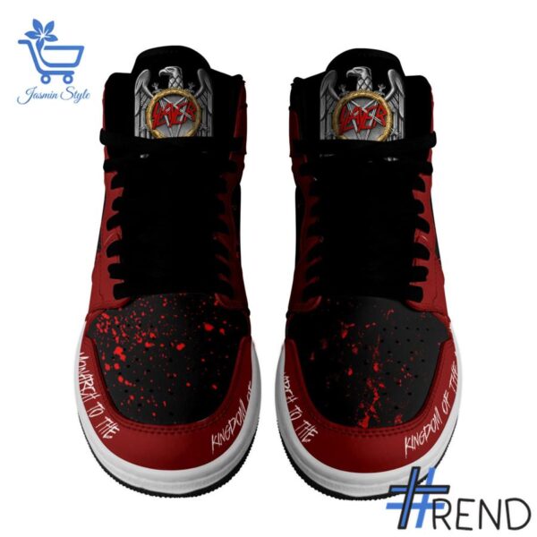 From casual to standout — 2 Slayer Band Air Jordan high top Shoes says it all.