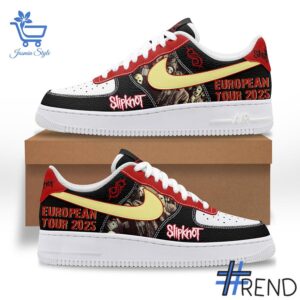 Level up your look with the bold style of 2 Slipknot Tickets European Tour 2025 Air Force Shoes.