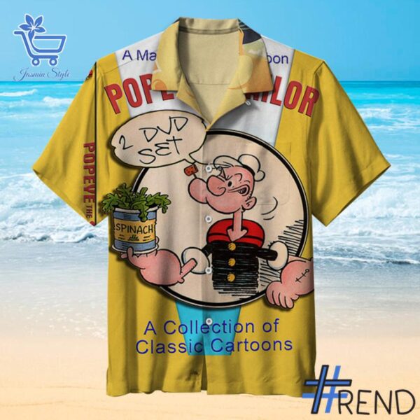 The 1 Spinach Popeye the Sailor Hawaiian Shirt delivers iconic streetwear energy.