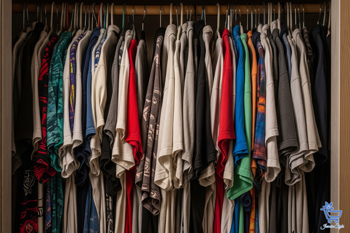 Storing shirts in tight overstuffed closets can cause pulling and wrinkles Premium quality Storing shirts in tight overstuffed closets can cause pulling and wrinkles with a modern, versatile look