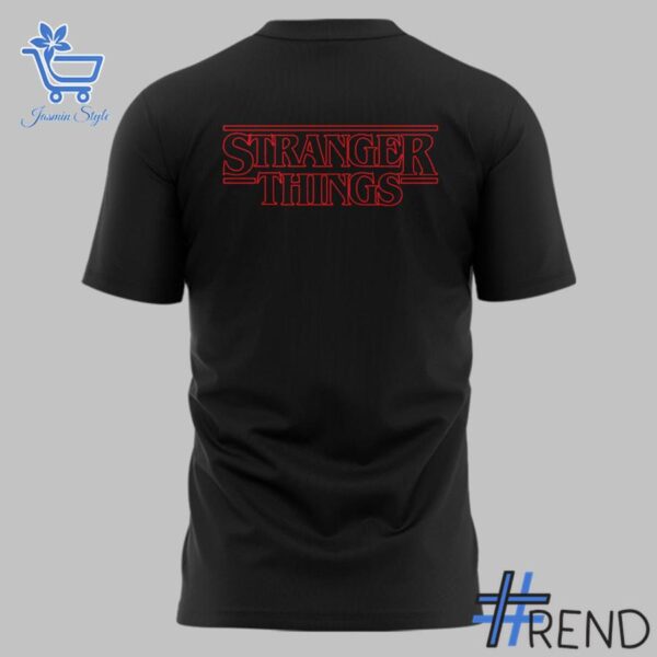 Take every step in comfort with 3 Stranger Things Minnesota Twins black Shirt