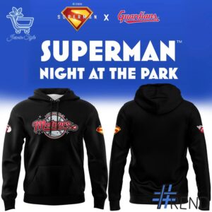 From casual to standout — 2 Superman Night Cleveland Guardians Hoodie says it all.