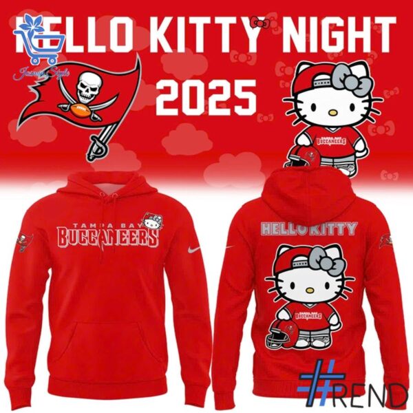 The 1 Tampa Bay Buccaneers Hello Kitty Night Hoodie delivers iconic streetwear energy.