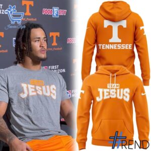 The 1 Tennessee Volunteers Team Jesus Hoodie delivers iconic streetwear energy.