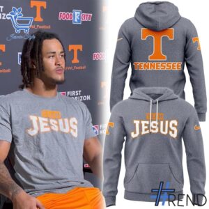 The 2 Tennessee Volunteers Team Jesus Hoodie delivers iconic streetwear energy.