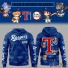1 Texas Rangers Demon Slayer Hoodie designed with a clean aesthetic for everyday wear