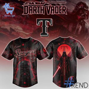 From casual to standout — 1 Texas Rangers Star Wars Baseball Jersey says it all.