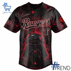 From casual to standout — 2 Texas Rangers Star Wars Baseball Jersey says it all.