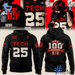 Bold and versatile 1 Texas Tech Football 2025 Hoodie for any occasion.