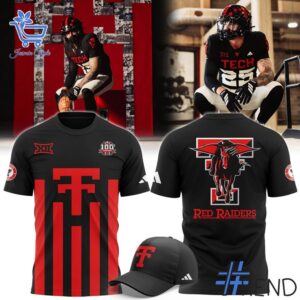 1 Texas Tech Red Raiders 100th Anniversary Throwback Inspired Shirt designed with a clean aesthetic for everyday wear