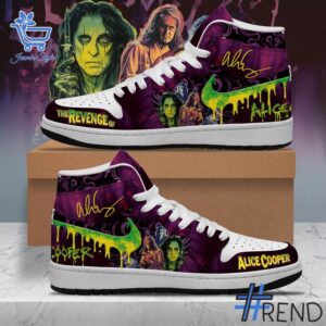 Level up your look with the bold style of 1 The Revenge of Alice Cooper Air Jordan Shoes.