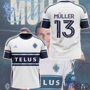 High-quality 1 Thomas Müller to Whitecaps FC Shirt featuring a stylish design for a standout look.