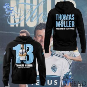 High-quality 1 Thomas Muller Vancouver Whitecaps Hoodie featuring a stylish design for a standout look.