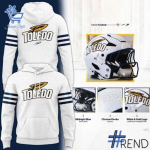 The 1 Toledo Rockets Uniform Helmet Wordmark Logo Hoodie brings street-ready confidence to everyday outfits.