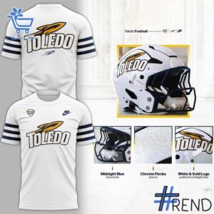 The 2 Toledo Rockets Uniform Helmet Wordmark Logo Hoodie brings street-ready confidence to everyday outfits.