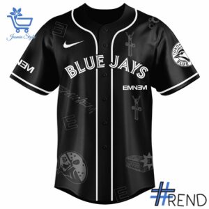 High-quality 2 Toronto Blue Jays Eminem Baseball Jersey featuring a stylish design for a standout look.