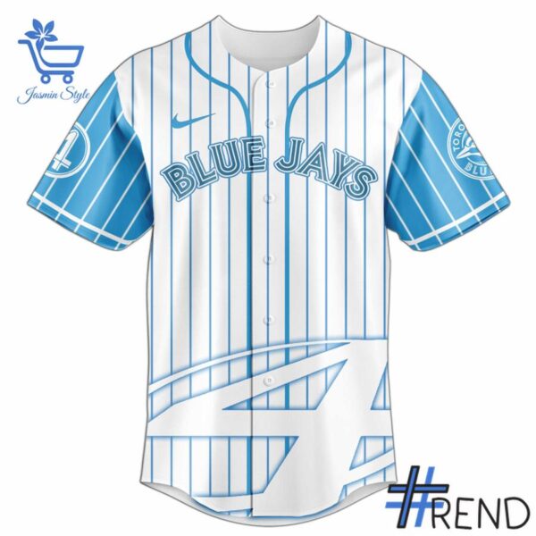Level up your look with the bold style of 2 Toronto Blue Jays Fantastic Four Jersey.