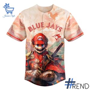 From casual to standout — 2 Toronto Blue Jays Mario Samurai Hero Baseball Jersey says it all.