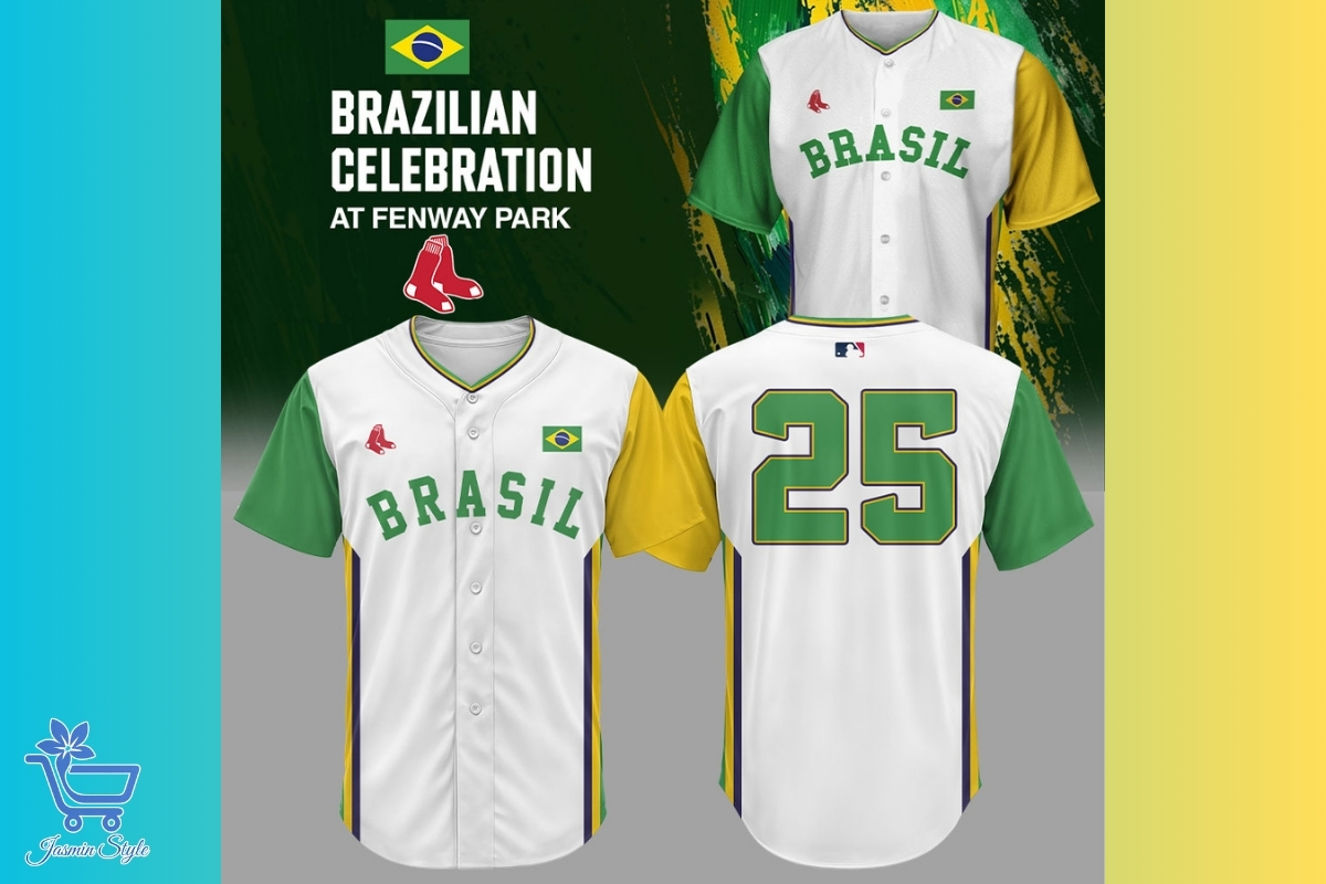 Trending Boston Red Sox Apparel 2025 Samba, spirit, and Sox—this Brazilian jersey lights up the crowd.