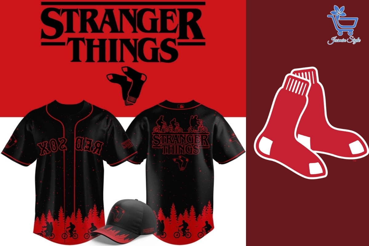 Trending Boston Red Sox Apparel 2025 Step into the Upside Down while cheering for the Sox—nostalgia and baseball collide in style.