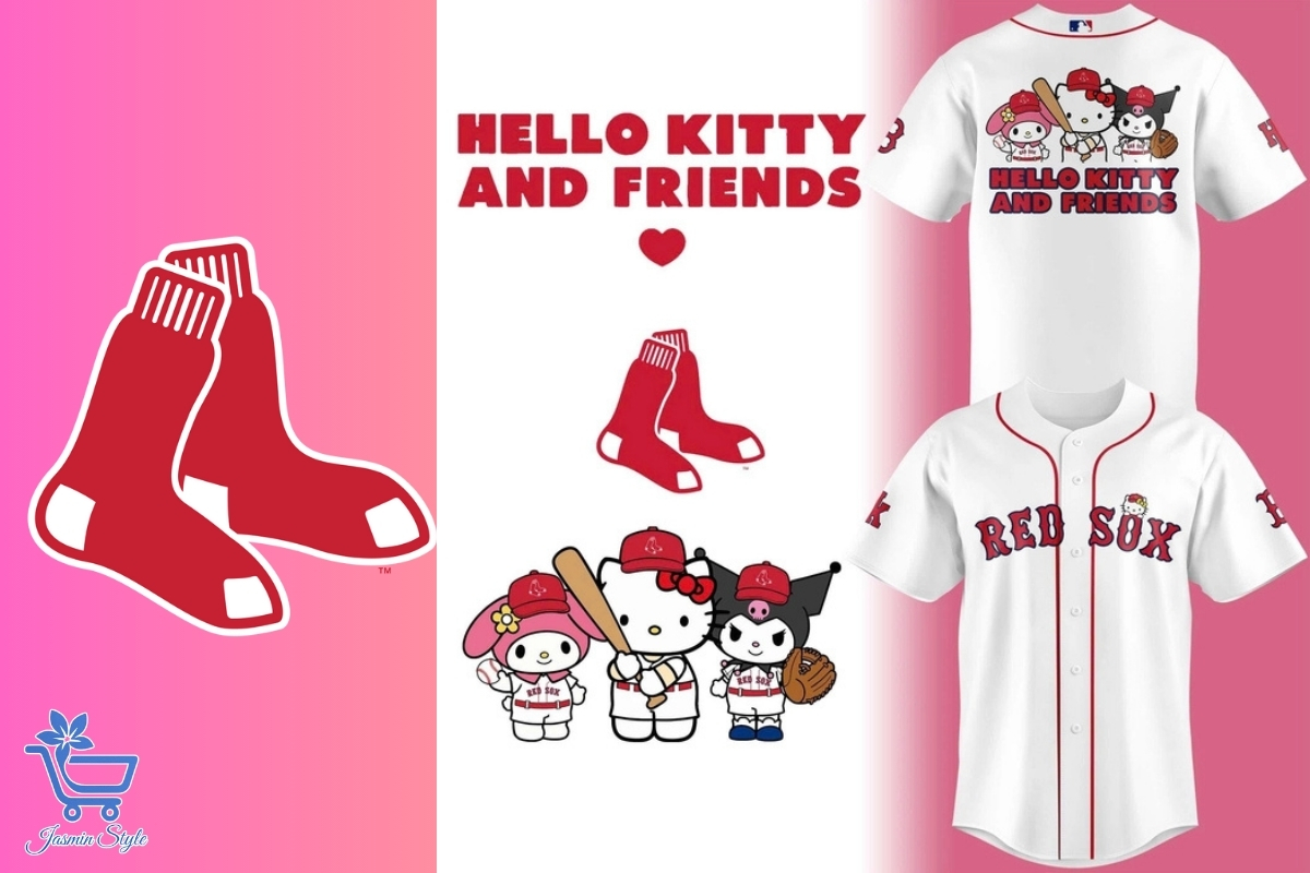 Trending Boston Red Sox Apparel 2025 Cute meets clutch—Hello Kitty brings her charm to Red Sox fandom.