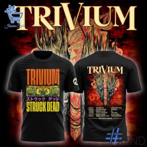 1 Trivium Struck Dead band Tour 2025 Shirt designed with a clean aesthetic for everyday wear