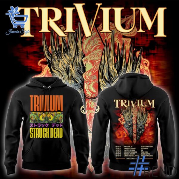 3 Trivium Struck Dead band Tour 2025 Shirt designed with a clean aesthetic for everyday wear