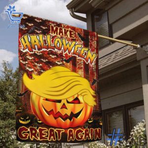 The 1 Trump Pumpkin Make Halloween Great Again Flag brings street-ready confidence to everyday outfits.
