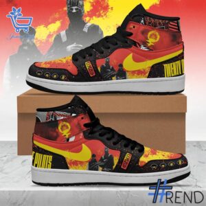 Take every step in comfort with 1 Twenty One Pilots Air Jordan High Top Shoes