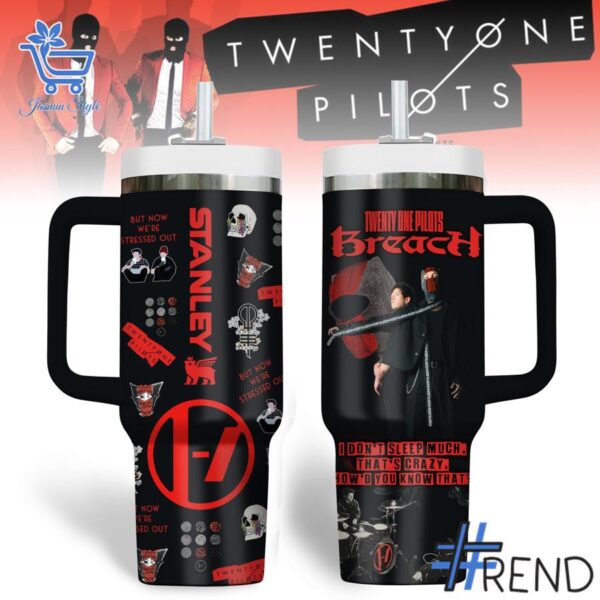 High-quality 1 Twenty One Pilots Stressed Out Tumbler featuring a stylish design for a standout look.