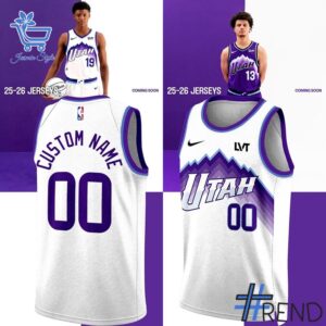 1 Utah Jazz 2025 City Edition Jersey featuring a bold design for everyday confidence.