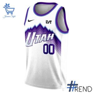 2 Utah Jazz 2025 City Edition Jersey featuring a bold design for everyday confidence.