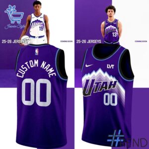 4 Utah Jazz 2025 City Edition Jersey featuring a bold design for everyday confidence.