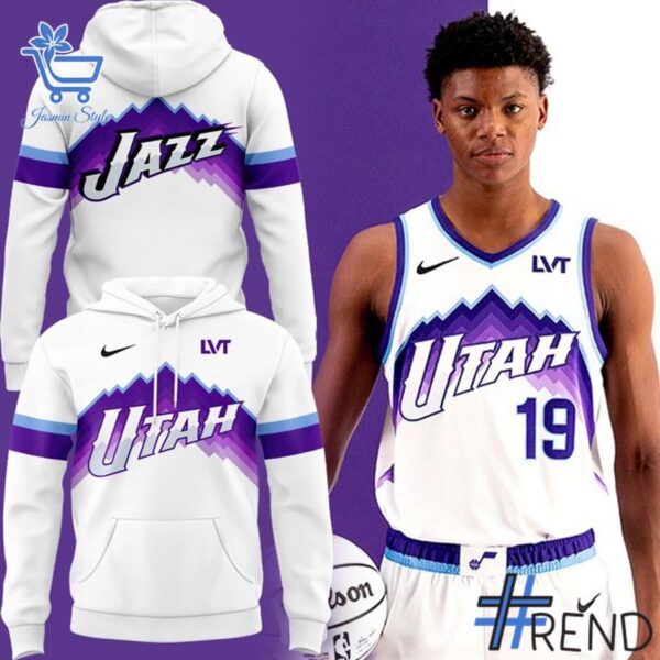 The 1 Utah Jazz Nike 2025 City Edition Hoodie delivers iconic streetwear energy.
