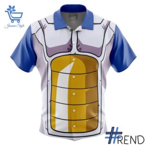 1 Vegeta Armor Dragon Ball Z Hawaiian Shirt featuring a bold design for everyday confidence.