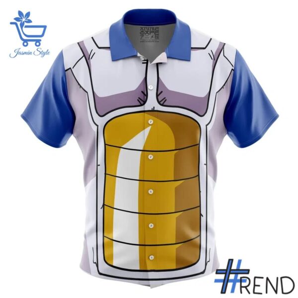 1 Vegeta Armor Dragon Ball Z Hawaiian Shirt featuring a bold design for everyday confidence.