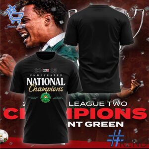 High-quality 1 Vermont Green FC National Champions Shirt featuring a stylish design for a standout look.