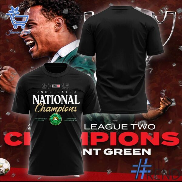 High-quality 1 Vermont Green FC National Champions Shirt featuring a stylish design for a standout look.