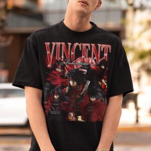Vincent Valentine Final Fantasy Shirt featuring a bold design for everyday confidence.