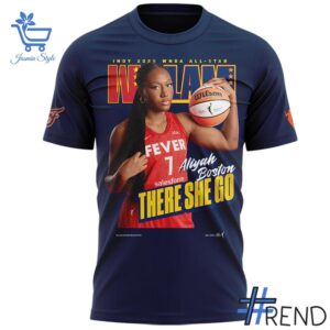 Level up your look with the bold style of WSLAM Aliyah Boston Indiana Fever Shirt.