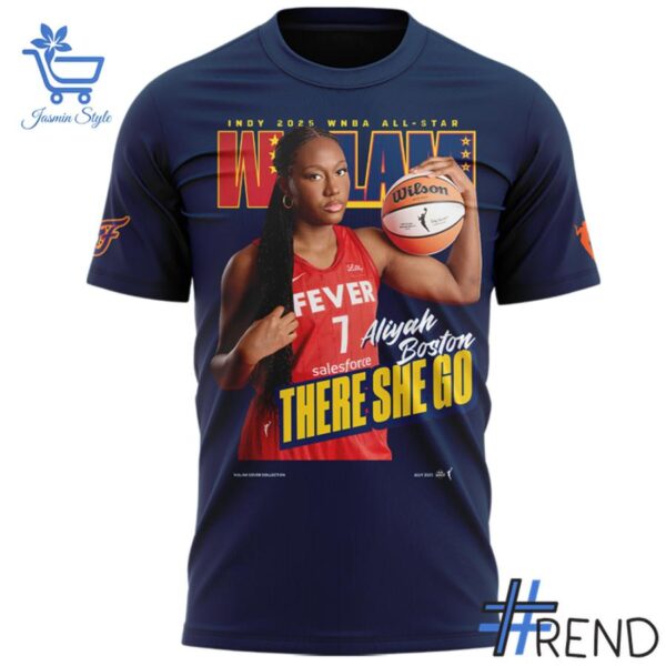 Level up your look with the bold style of WSLAM Aliyah Boston Indiana Fever Shirt.
