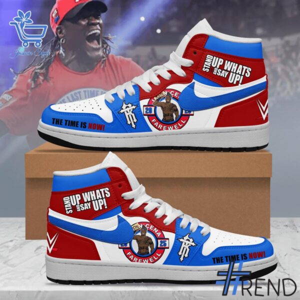 From casual to standout — 1 WWE John Cena The Time Is Now Air Jordan 1 Shoes says it all.