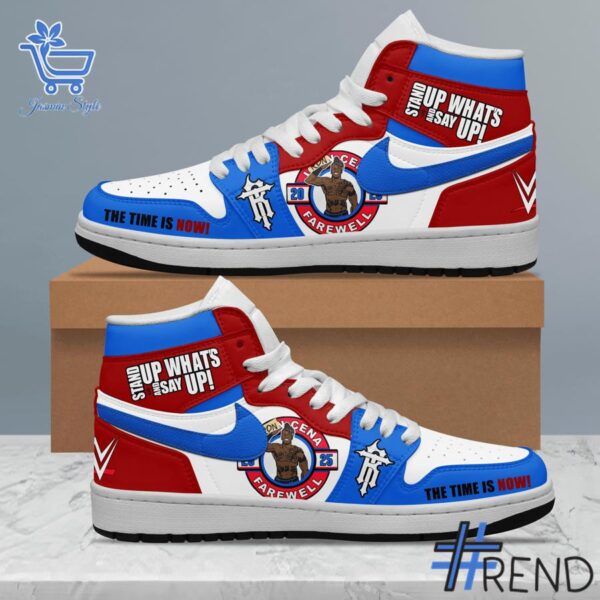 From casual to standout — 2 WWE John Cena The Time Is Now Air Jordan 1 Shoes says it all.