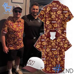 1 Washington Commanders 2025 Margaritaville Night Hawaiian Shirt designed with a clean aesthetic for everyday wear