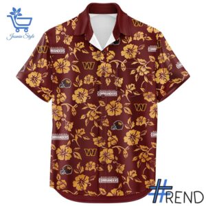 2 Washington Commanders 2025 Margaritaville Night Hawaiian Shirt designed with a clean aesthetic for everyday wear